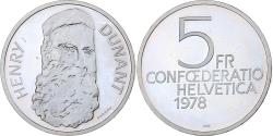 World Coins - Switzerland, 5 Francs, Henry Dunant, 1978, Bern, Proof, Cupronickel,