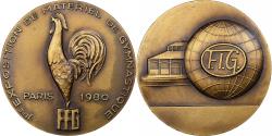 World Coins - France, Medal, Exposition de matériel de gymnastique, 1980, Bronze,