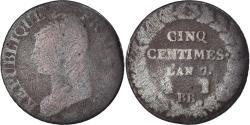 World Coins - Coin, France, 5 Centimes, 1798