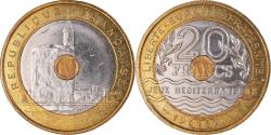 World Coins - Coin, France, Jeux Méditerranéens, 20 Francs, 1993, , Tri-Metallic