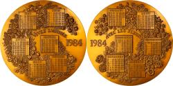 World Coins - France, Medal, Calendrier, Vivez l'Année avec les Fleurs, 1984, , Gilt