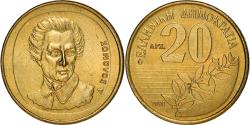 World Coins - Coin, Greece, Dionysios Solomos, composer of National Anthem, 20 Drachmes, 1992