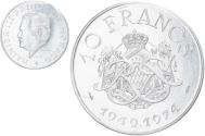World Coins - Coin, Monaco, Rainier III, 10 Francs, 1974, ESSAI, , Silver, KM:E64