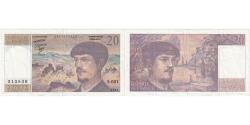 World Coins - France, 20 Francs, Debussy, S.021512630, AU(55-58)