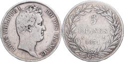 World Coins - France, Louis Philippe I, 5 Francs, 1831, Paris, Silver,