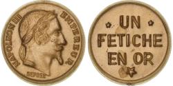 World Coins - France, Token, Napoléon III, Un Fétiche en OR, Plastic,