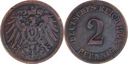 World Coins - Coin, Germany, 2 Pfennig, 1908