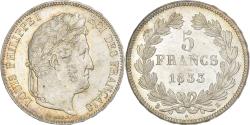 World Coins - France, Louis Philippe I, 5 Francs, 1833, Bordeaux, Silver, , Gadoury:678