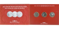 World Coins - France, Coffret 3x 5 Francs, 2000 Ans de Monnaies Françaises (1/3), 2000
