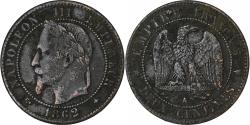 World Coins - France, Napoleon III, 2 Centimes, Napoléon III, 1862, Paris, Bronze,