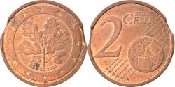 World Coins - GERMANY - FEDERAL REPUBLIC, 2 Euro Cent, 2004, Karlsruhe, error double clip