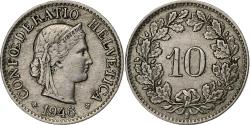 World Coins - Switzerland, 10 Rappen, 1946, Bern, Copper-nickel, , KM:27