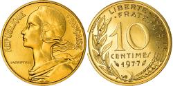 World Coins - Coin, France, Marianne, 10 Centimes, 1977, Paris, FDC,