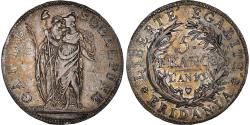 World Coins - Coin, ITALIAN STATES, PIEDMONT REPUBLIC, 5 Francs, An 10, , Silver