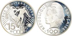 World Coins - Coin, France, Jeux Méditerranéens, 100 Francs-15 Ecus, 1993, Paris, Proof