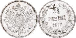 World Coins - Coin, Finland, Nicholas II, 25 Penniä, 1917, Helsinki, , Silver