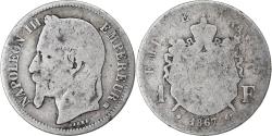 World Coins - Coin, France, Napoleon III, Napoléon III, Franc, 1867, Strasbourg,