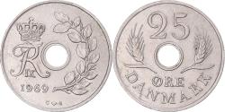World Coins - Coin, Denmark, 25 Öre, 1969