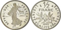 World Coins - Coin, France, Semeuse, 1/2 Franc, 1995, Paris, Proof, , Nickel
