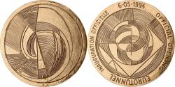 World Coins - France, Medal, Inauguration Officielle de l'Eurotunnel, 1994, Bronze,