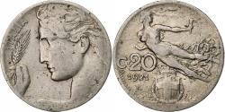 World Coins - Italy, Vittorio Emanuele III, 20 Centesimi, 1921, Rome, Nickel,