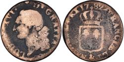 World Coins - Coin, France, Louis XVI, Sol ou sou, Sol, 1782, Aix, , Copper