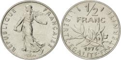 World Coins - Coin, France, Semeuse, 1/2 Franc, 1976, , Nickel, KM:931.1, Gadoury:429