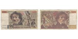 World Coins - France, 100 Francs, Delacroix, 1991, E.184, VG(8-10), Fayette:69.bis.3.b2