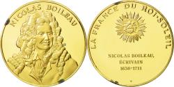 World Coins - France, Medal, Nicolas Boileau, Undated, , Vermeil