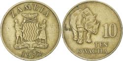 World Coins - Zambia, 10 Kwacha, 1992