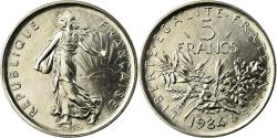 World Coins - Coin, France, Semeuse, 5 Francs, 1984, , Nickel Clad Copper-Nickel