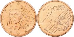 World Coins - France, 2 Centimes, 2000, Pessac, Copper Plated Steel, , KM:1283