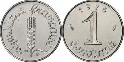 World Coins - France, 1 Centime, Épi, 1975, MDP, série FDC, Stainless Steel,