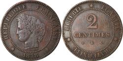 World Coins - Coin, France, Cérès, 2 Centimes, 1878, Bordeaux, , Bronze, KM:827.2