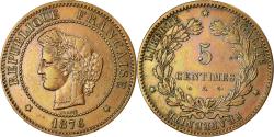 World Coins - Coin, France, Cérès, 5 Centimes, 1876, Paris, , Bronze, KM:821.1