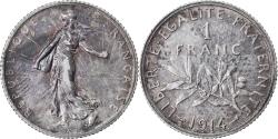 World Coins - Coin, France, Semeuse, Franc, 1914, Paris, , Silver, KM:844.1