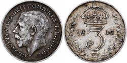 World Coins - Coin, Great Britain, George V, 3 Pence, 1912, , Silver, KM:813