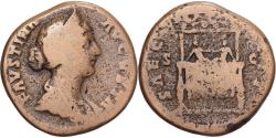 Ancient Coins - Roman Empire, Faustina II, Sestertius, 161, Rome, Bronze,