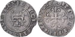 World Coins - Coin, France, Charles VI, Gros florette, Paris, , Billon, Duplessy:387