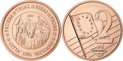 World Coins - Vatican, Medal, 2 C, Essai-Trial Benoit XVI, 2012, Copper,