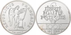 World Coins - France, 100 Francs, Droits de l'Homme, 1989, MDP, ESSAI, Silver,