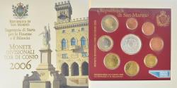 World Coins - San Marino, Set 1 ct. - 5 Euro, Série Divisionnelle, 2006, Rome, Coin card.FDC