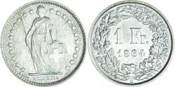 World Coins - Coin, Switzerland, Franc, 1964, Bern, , Silver, KM:24