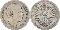 World Coins - Coin, Italy, Vittorio Emanuele III, Lira, 1902, Rome, , Silver, KM:32