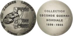 World Coins - France, Medal, L'Alsace libérée par trois victoires, , Silvered bronze