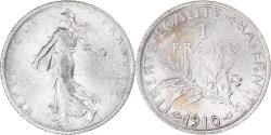 World Coins - Coin, France, Semeuse, Franc, 1910, Paris, , Silver, KM:844.1
