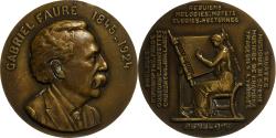 World Coins - France, Medal, Gabriel Fauré, Bronze, Lamourdedieu,