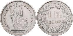World Coins - Switzerland, 1 Franc, Helvetia, 1968, Berne, Cupronickel, , KM:24a