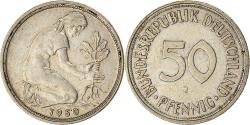 World Coins - Coin, GERMANY - FEDERAL REPUBLIC, 50 Pfennig, 1950, Hamburg,