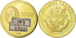 World Coins - France, Medal, Les Anciens Francs, billet de 5000 Francs Victoire, 2009,